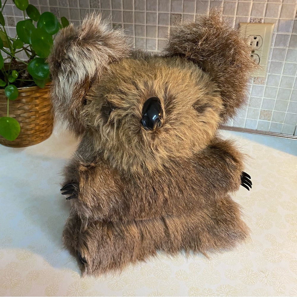Vintage Australian‎ Koala bear real fur plush stuffed animal Australia realistic - Picture 8 of 8